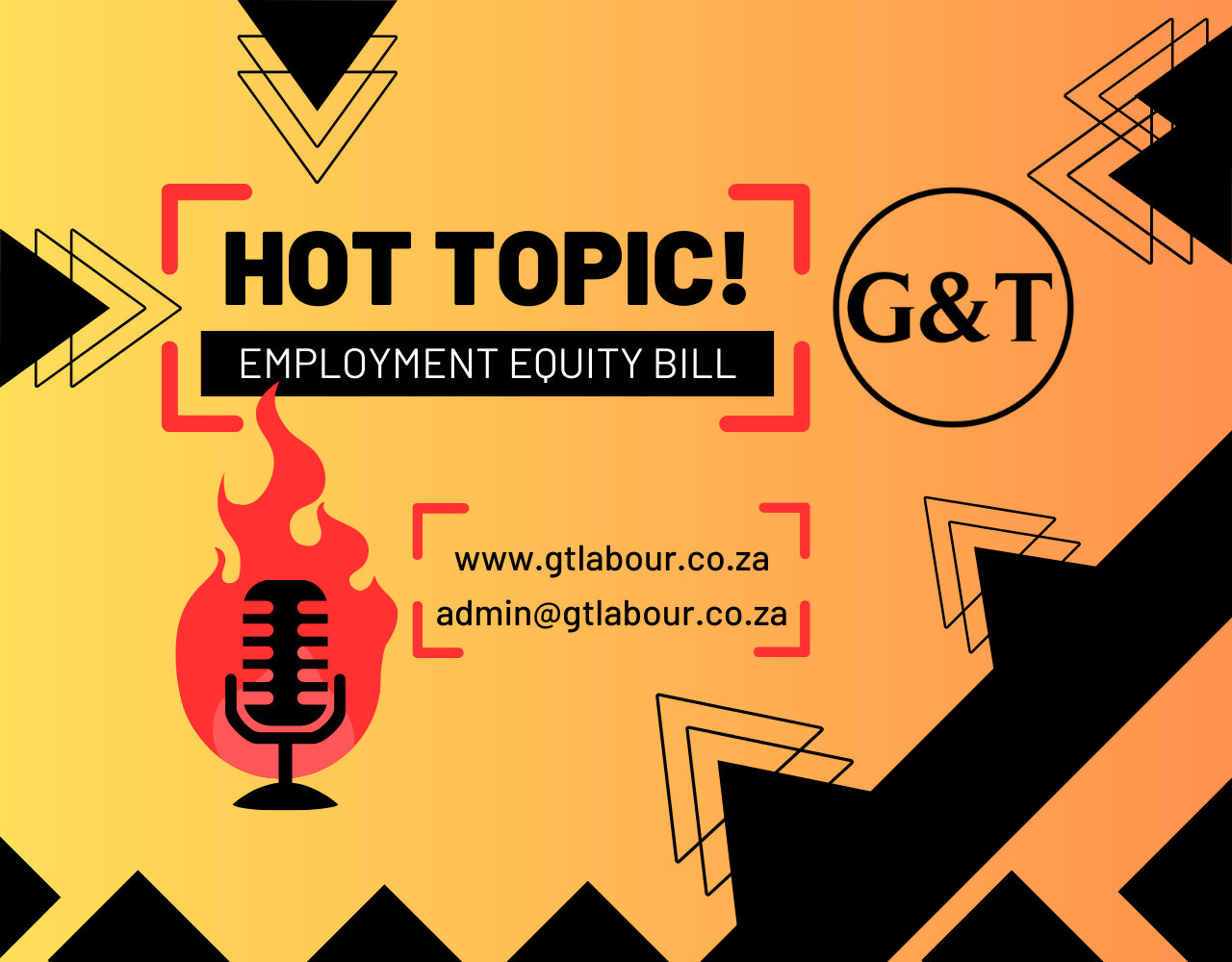 HOT TOPIC - Employment Equity Amendment Bill